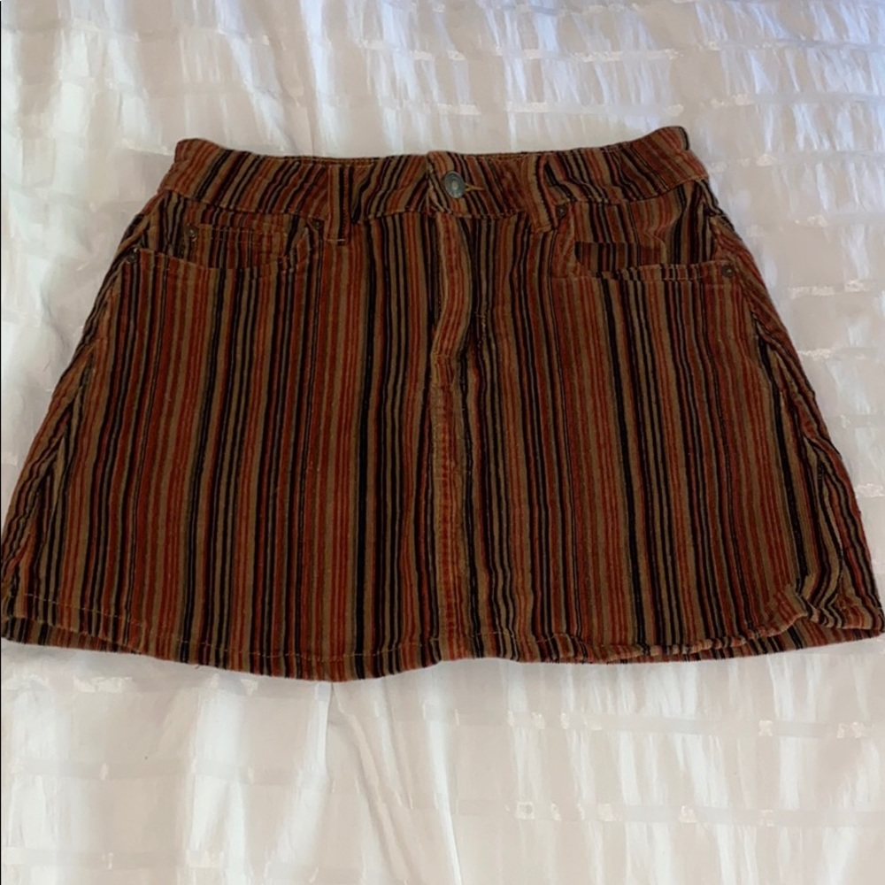 corduroy mini skirt